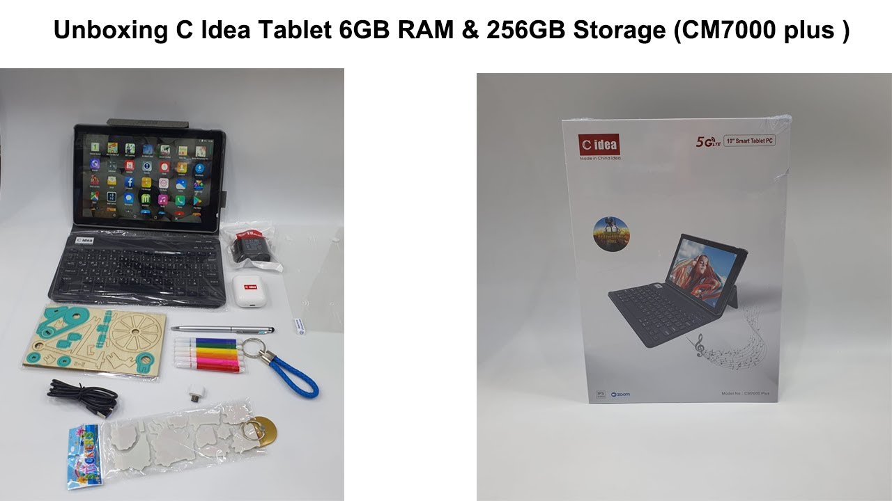 Unboxing C Idea Tablet 6GB RAM & 256GB Storage (CM7000 plus ) 