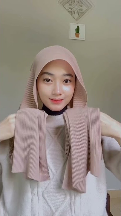 Tutorial hijab pashmina plisket kekinian terbaru mudah