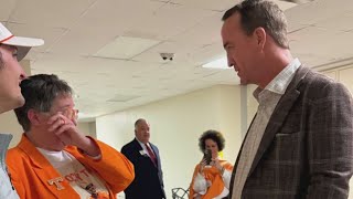 Die-hard Vols fan finally meets Peyton Manning in person