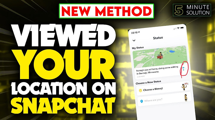 Can you see who viewed your location on snapchat