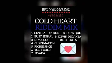 "COLD HEART RIDDIM" (MegaMix) BIG YARD MUSIC (General Degree, Busy Signal, Chris Martin