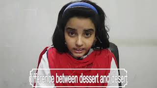 Celebrity What is difference between dessert and desert Wealth