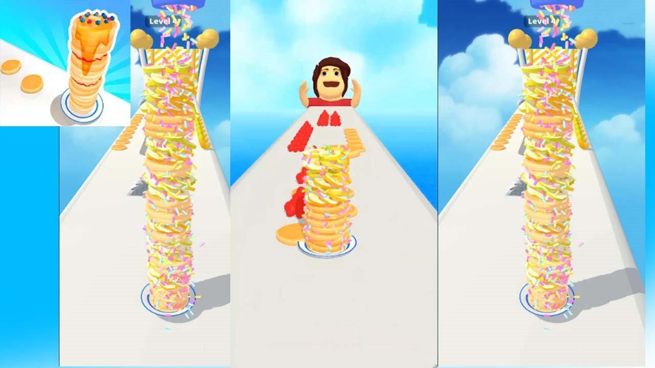 Pancake Run New Update All Levels (Gameplay Walkthrough Level) 30 - 33)