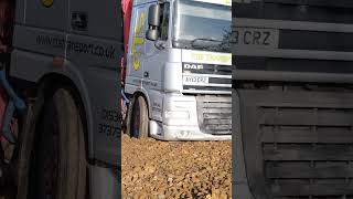 One man moves a truck! 💪 #constructionuk #truckstuck
