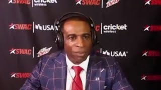 Jackson State Coach Deion Sanders Walks Off Interview After Being Called 