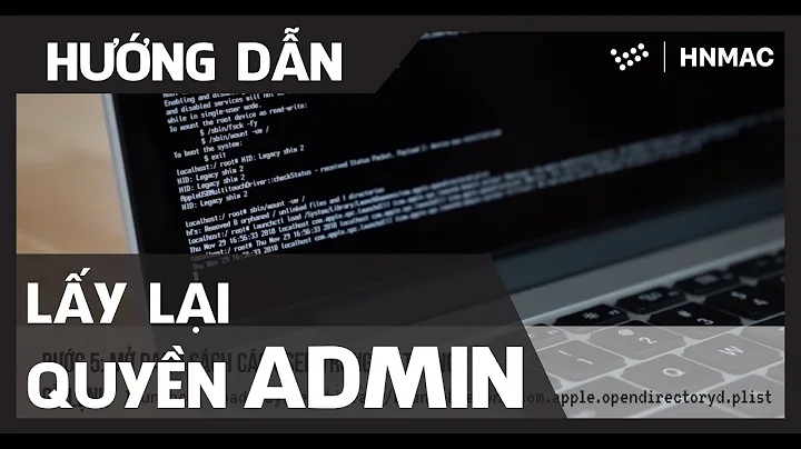 Hướng dẫn fix lỗi mất quyền Admin trên MacBook