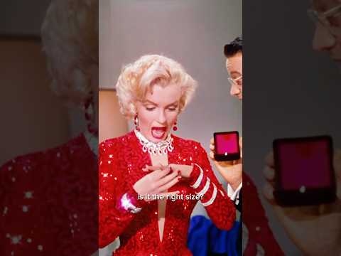 Iconic Marilyn Monroe Wearing a Ring in Gentlemen Prefer Blondes (1953)