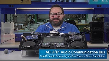Analog Devices A²B Audio Demo - SHARC Audio Processing and Bus Powered Class-D Amplifiers