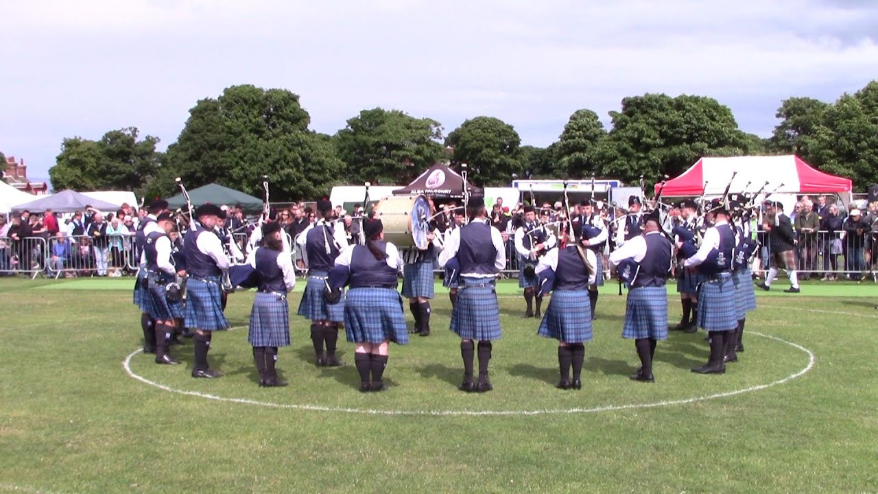 CITY OF EDINBURGH PIPE BAND AT THE NORTH BERWICK HIGHLAND GAMES 2022