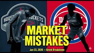 Jimmy the Greek Breakdown — Memphis Under, Pistons Edge & Market Mistakes  Jan 23, 2026
