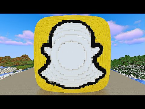 Snapchat Logo | 3D Pixel Art Build