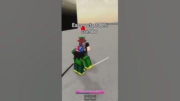 Yuta 100% combo so easy #roblox #jjs #jujutsushenanigans #trending
