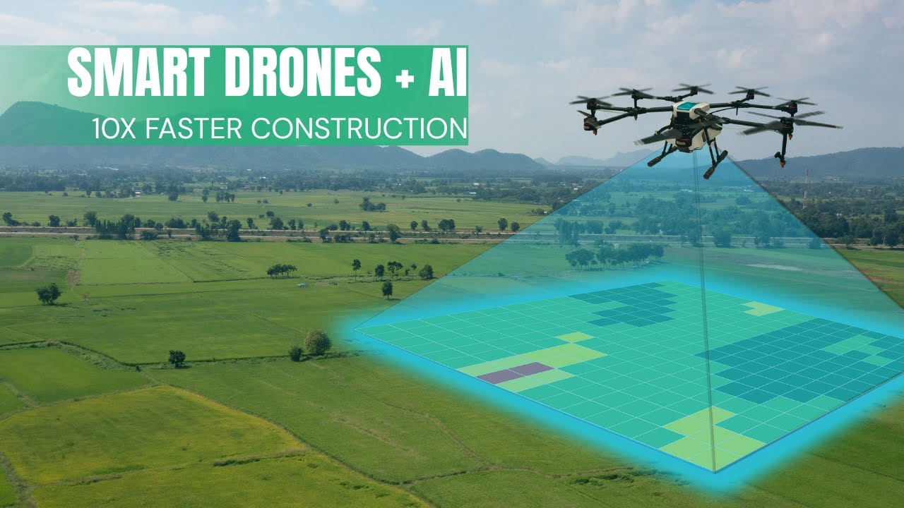 Smart Drones for Large-Scale Surveying | LiDAR & AI Make Construction 10x Faster
