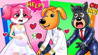 PAPILLON IN TROUBLE!! Sheriff Labrador and Pregnant Papillon at the AIRPORT DIY Sticker Book