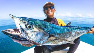 FISHING & SPEARFISHING AUSTRALIA | Her BIGGEST MACKEREL & CRAYFISH!