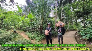 SUAMI SAKIT TAK KUNJUNG SEMBUH.KINI TINGGAL DI UJUNG KAMPUNG SAMBIL MENGURUS CUCU NYA