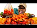 SPICY CRAWFISH + SNOW CRABS | GREEN LIP MUSSELS • SEAFOOD BOIL MUKBANG!