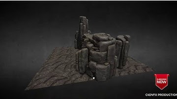 Rock Set 3 Model 3d for c4d free downloads (file describe)
