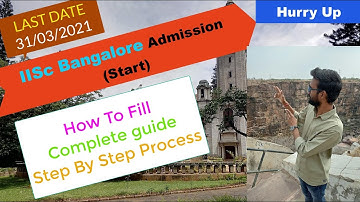 IISc Bangalore Admission For Mtech 2021 | How To Fill | Step By Step Process | GATE 2021 | GATEguide
