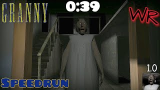 Granny - World record (0:39), Speedrun in 1.0