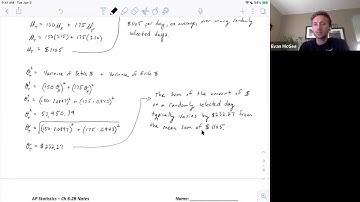 6.2B: Combining Random Variables (Part 2)