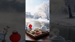 霧凇島古箏茶境|古琴點綴・空靈 Pad・雪風聲|冬季深眠療癒音樂Jilin Rime Island Tea Ambience|Guzheng・Guqin・Ethereal Pad・Deep Sleep