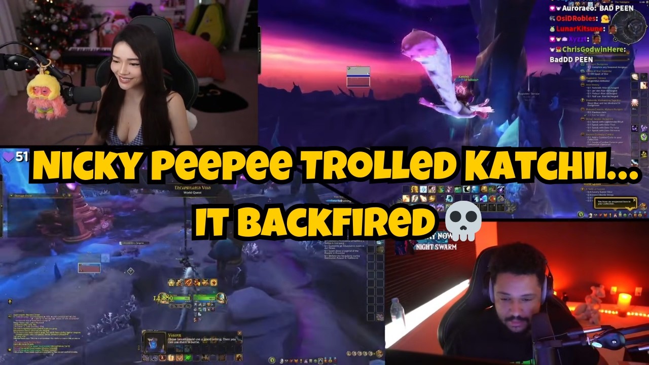 The Nick & Katchii Duo in WoW Is Too Funny