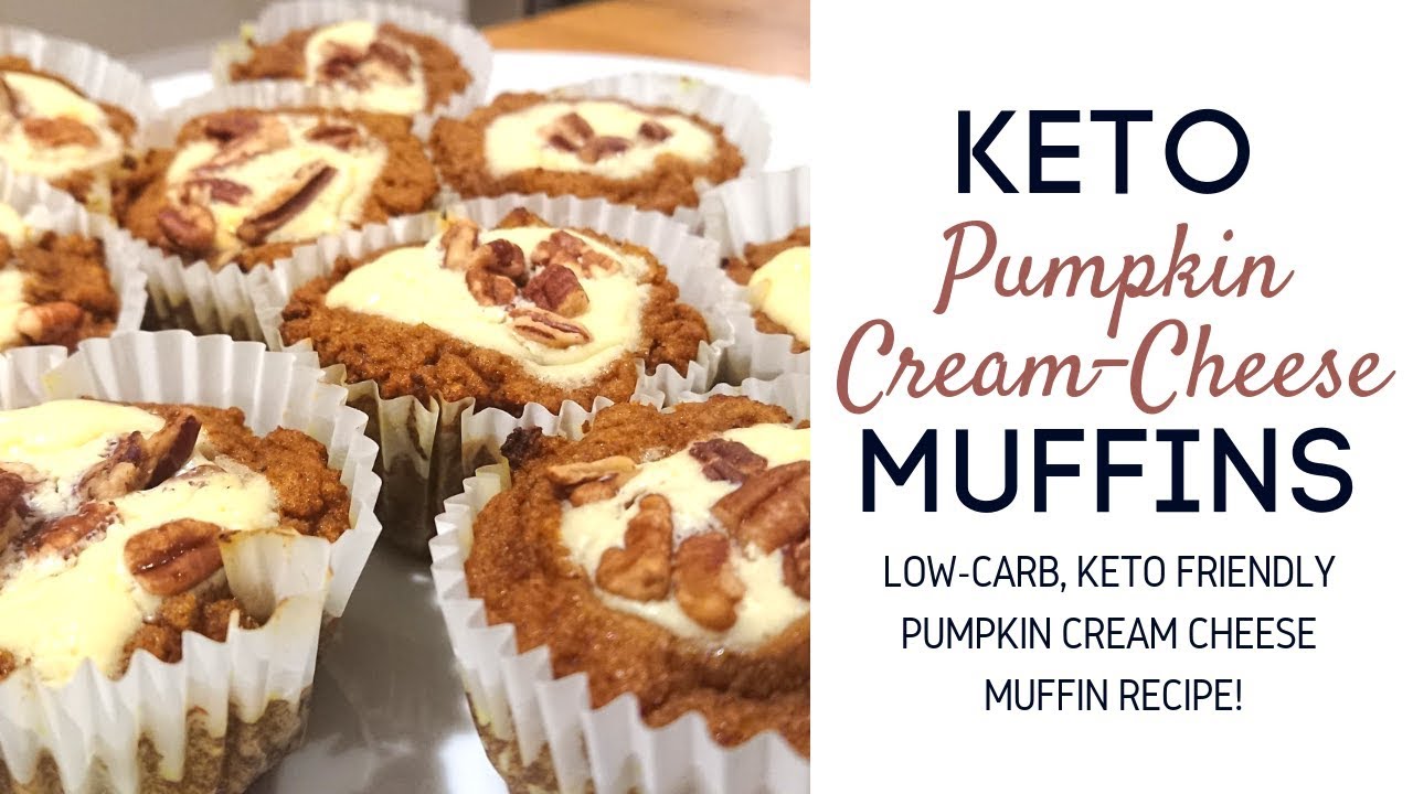 KETO RECIPES | How to Make Keto Pumpkin Cream Cheese Muffins - YouTube