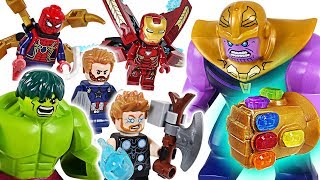 Marvel Lego Infinity War Avengers Hulk Iron Man Spider Man Go Defeat The Thanos - Dudupoptoy