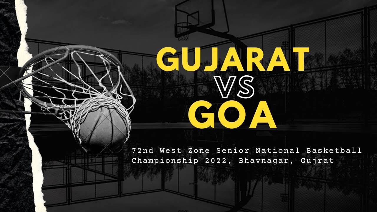 Gujarat Vs Goa Men Match 72nd West Zone Senior National Basketball