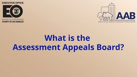 What is the Assessment Appeals Board