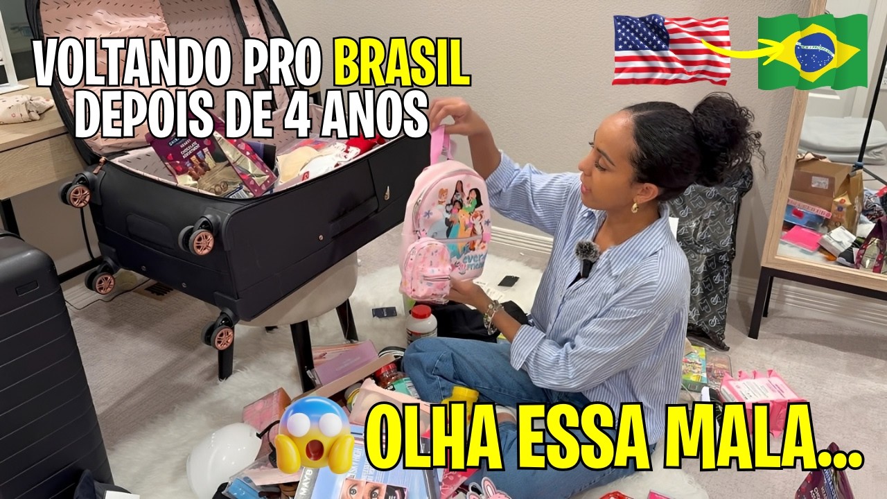 O QUE TEM NA MINHA MALA? VOLTANDO PRO BRASIL DEPOIS DE 4 ANOS (LEMBRANCINHAS DOS EUA)