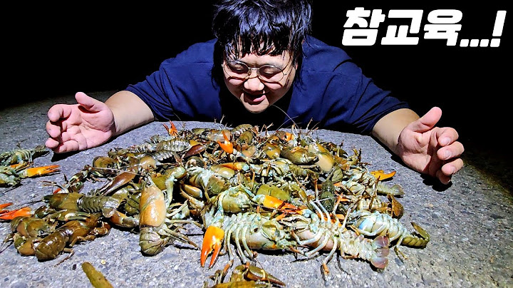 하천을 점령한 골칫덩이들 잡아다가 콜라에 담궈버리기 ㅋㅋㅋㅋㅋㅋㅋ (feat. 시그널 가재)