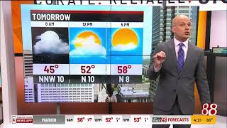 Monday morning forecast with Marcus Bailey