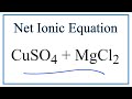 Chemical Reactions and Solubility Concepts