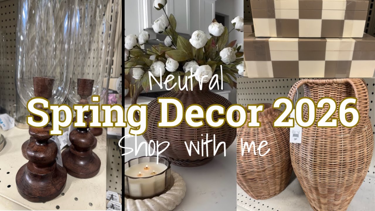 🌿Shop With Me|| Neutral Spring Home Decor Finds on a Budget | Affordable & Timeless Styles 