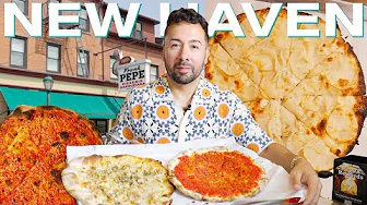 ULTIMATE NEW HAVEN PIZZA TOUR 2025 // FRANK PEPE'S, SALLY'S APIZZA, MODERN, BAR - BEST PIZZA USA 🇺🇸