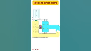 Rack and pinion clamp #design #solidwork #cad #machine