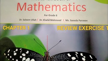 Class 6 Punjab Text Book Maths Chapter 1 Review Exercise 1 @ummebilalclasses
