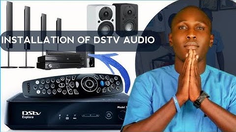 Steps to configure the audio output for a DSTV 4U decoder with RF-OUT & eliminate the buzzing sound