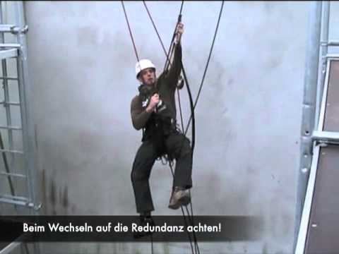 Industrieklettern Ausbildung Level 1 Vertikale Techniken Seilstreckenwechsel Youtube
