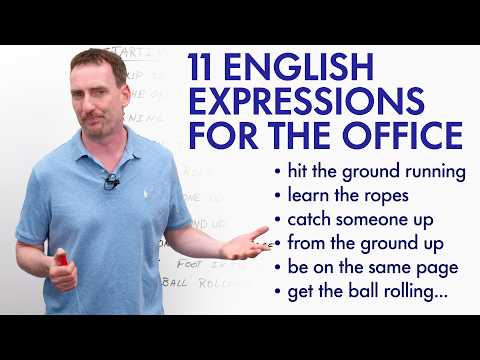 11 English Expressions for Starting a New Job or Business