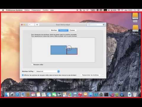 utiliser un écran externe comme écran principal mac