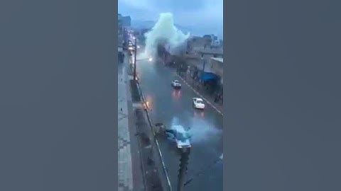 ‫شوفو الرعدة كيفاش ضربات طومبيل ياربي سلامة و المغاربة كلهم تجمعو