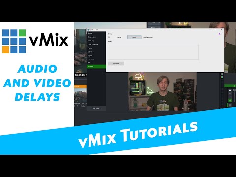 Setting an audio or video delay on your vMix Inputs. Sync up your live production!