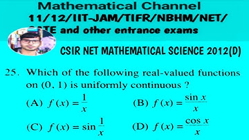 Csir net mathematics 2012(D)  Q. 25
