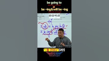 ~할 것이다 2탄ㅣbe going to VS 현재진행, 미래진행 #shorts