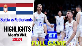 Serbia vs Netherlands FULL GAME (6-6-2024)(WEEK2) Men's VNL 2024 | Volleyball nations league 2024