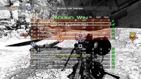 Mw2 - 360 Trick Shot Game Winning Kill!