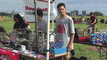 Kraken Pinion (FTC 8680) shares Robotics at the 2017 Dragon Boat Festival